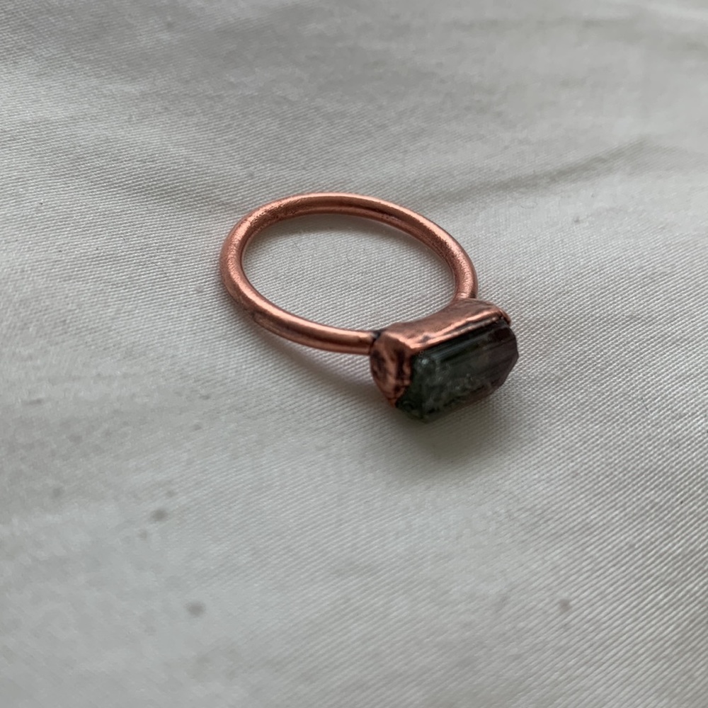 Watermelon Tourmaline Ring